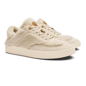Olukai Kīlea Heu-Women’s Fuzzy Sherpa Sneakers